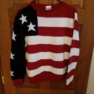 Vintage American Flag Sweater